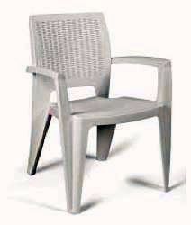 SILLON PLASTICO SFK RATTAN BLANCO