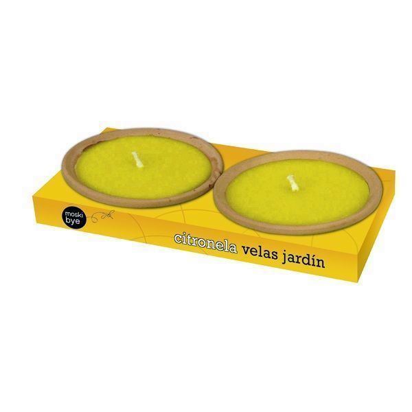VELA PLATO TERRACOTA CITRONELA (PACK 2UDS.) FLOWER