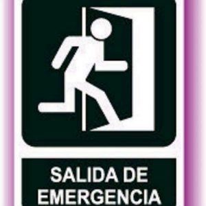 CARTEL (DINA4) SALIDA EMERGENCIA DCH E306