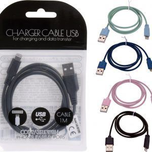 CABLE CARGADOR USB TIPO IPHONE KOOP