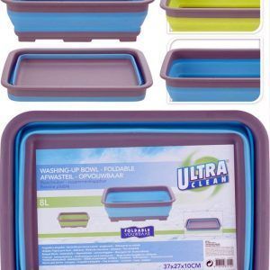 BARREÑO PLEGABLE 8LT. 37X27X12CM. ULTRACLEAN