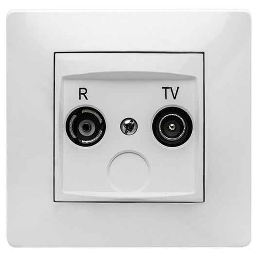 TOMA RADIO/TV EMPOTRAR HABITAT 15 BLANCO 9135