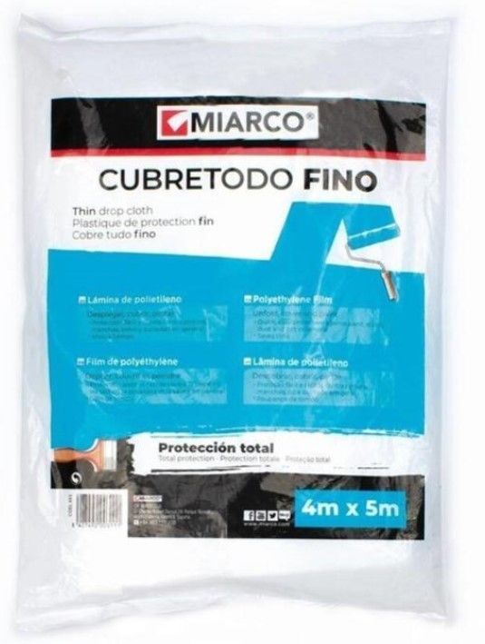 CUBRETODO MIARCO POLIETILENO FINO 4X5 MTS.