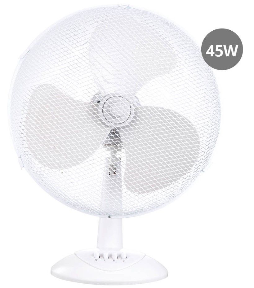 VENTILADOR SOBREMESA 43CM. 45W. BLANCO GSC