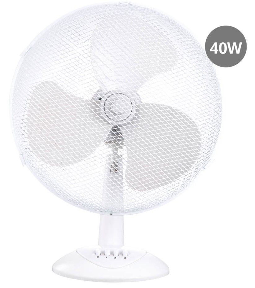 VENTILADOR SOBREMESA 34CM. 40W. BLANCO GSC
