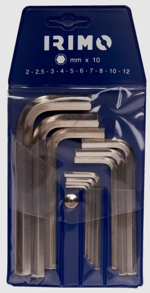 JUEGO 10 LLAVES ALLEN 212 MM. IRIMO