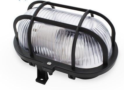 APLIQUE OVALADO GSC PLASTICO E27 60W. 230V. NEGRO