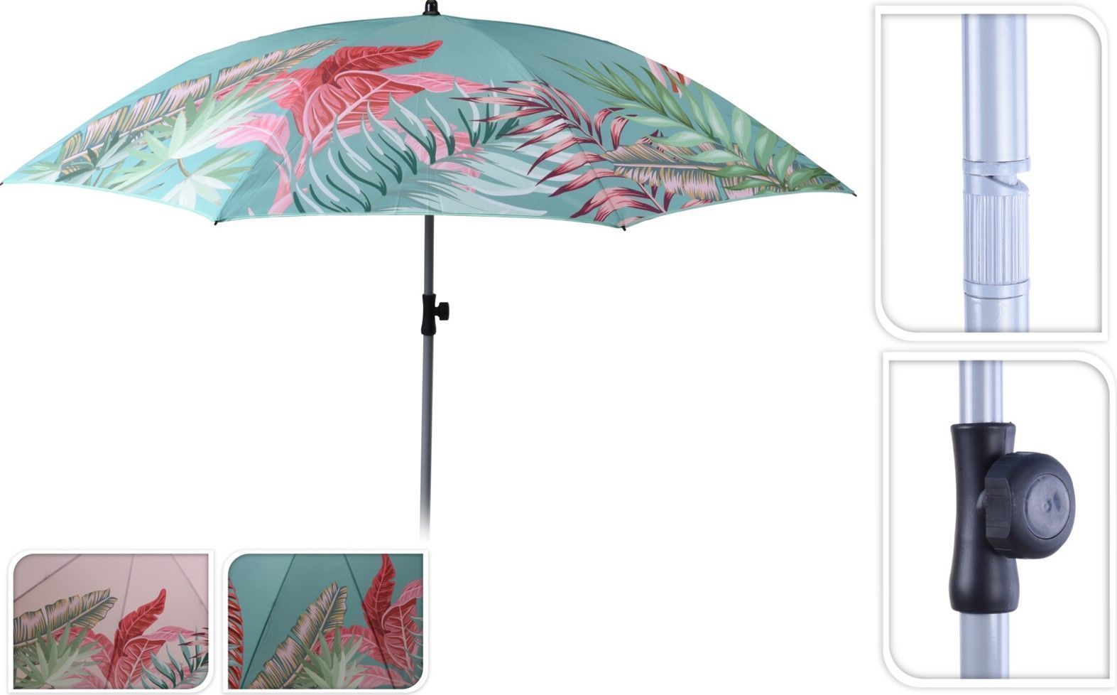 SOMBRILLA PLAYA AZUL ESTAMPADA 200CM. PROBEACH