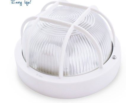 APLIQUE REDONDO GSC PLASTICO E27 60W. 230V. BLANCO