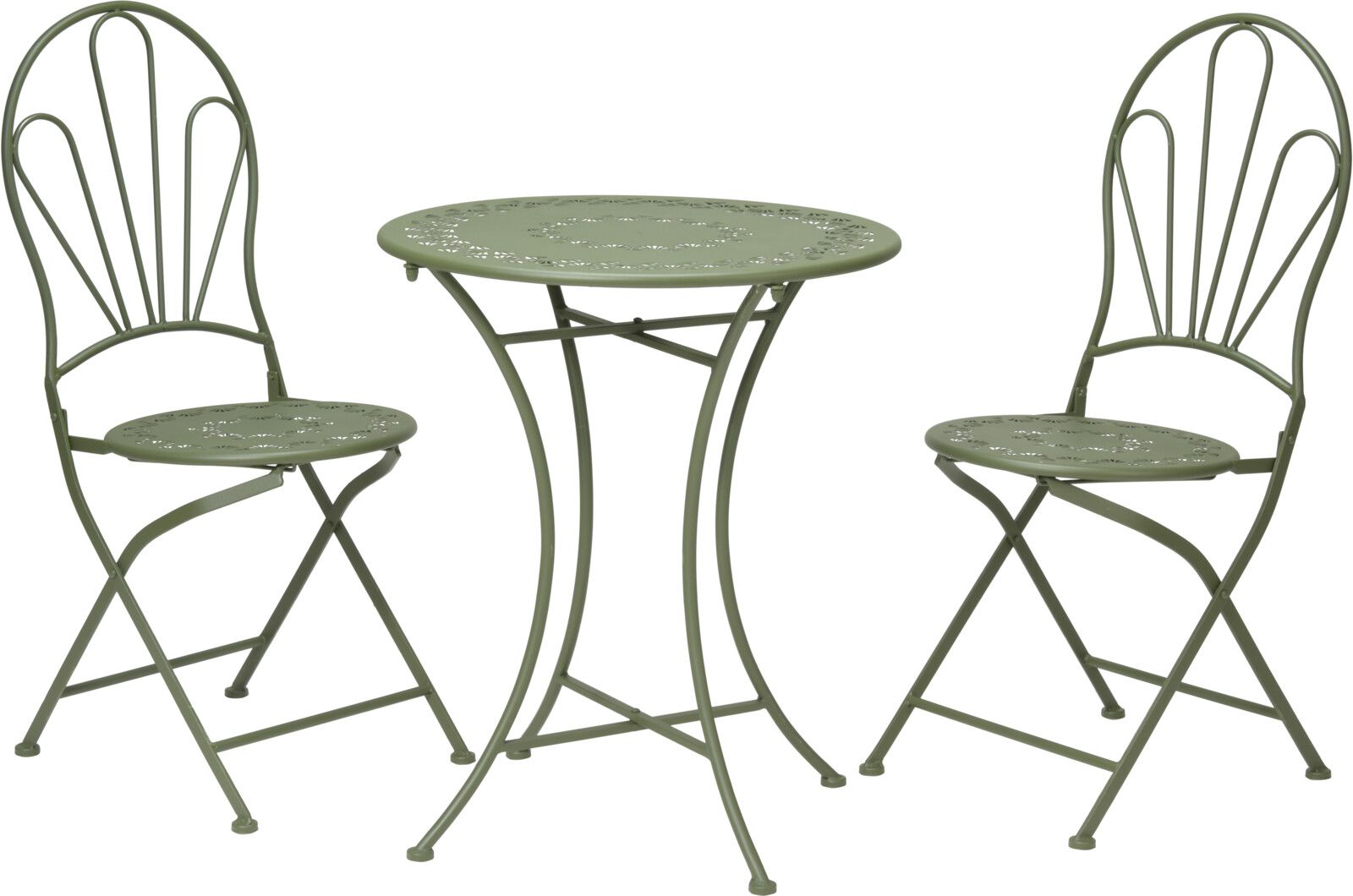 MESA Y 2 SILLAS JARDIN AMBIANCE MOD. BISTRO VERDE