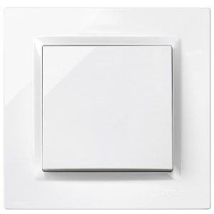 PULSADOR SIMON 10 BLANCO 8'4X8'4X4'5 CMS.
