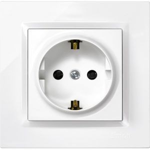BASE ENCHUFE EMPOTRAR SIMON 10 BLANCO 8'4X8'4X4'5 CMS.