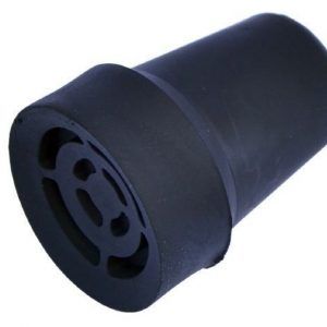 CONTERA GOMA PARA BASTON NEGRA 22 MM.