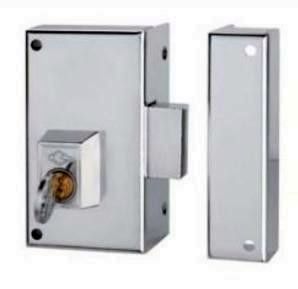 CERRADURA CVL ESMALTADA 156C70 DERECHA CILINDRO REDONDO