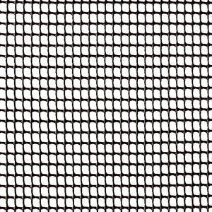 MALLA PLASTICO CUADRANET NEGRA 11X11 ROLLO 25MT
