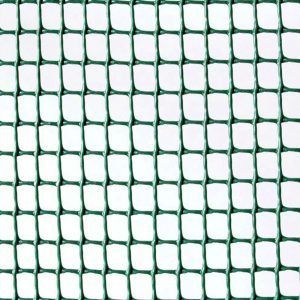 MALLA PLASTICO CUADRANET VERDE  5X5 ROLLO 25MTS