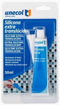 SILICONA EN TUBO 50 GRS. TRANSPARENTE UNECOL