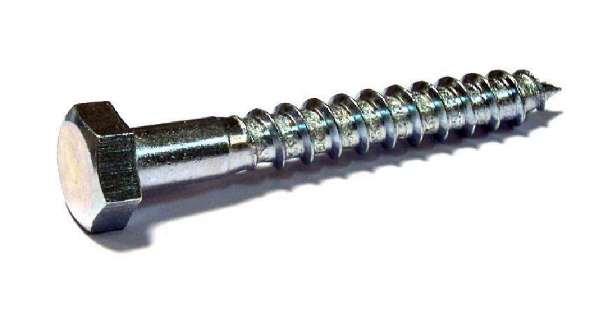 TIRAFONDO CABEZA HEXAGONAL  6 X 60 ZINCADO (100U)