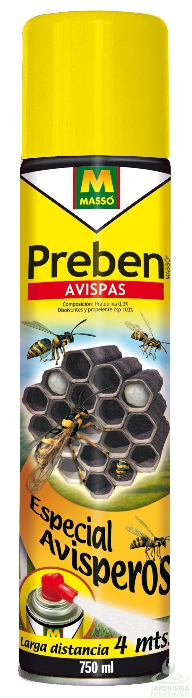 INSECTICIDA AVISPEROS MASSO PREBEN 750ML
