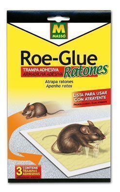 TRAMPA ADHESIVA MASSO RATONES (3 UDS.)