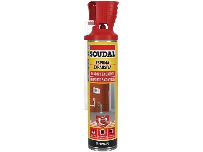 ESPUMA POLIURETANO SOUDAL 600ML. GENIUS GUN