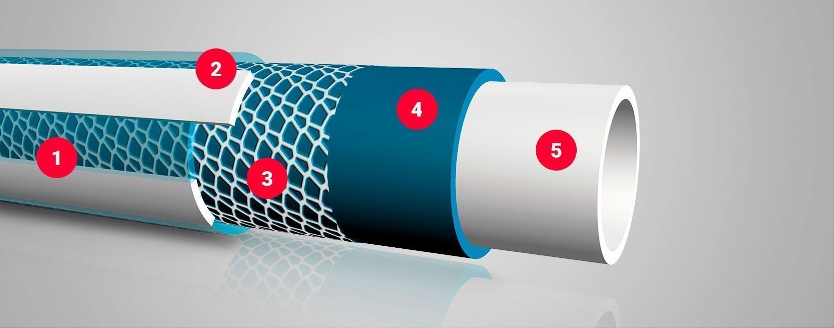 MANGUERA AZUL SKYHOSE 25MM. ROLLO 25MTS.