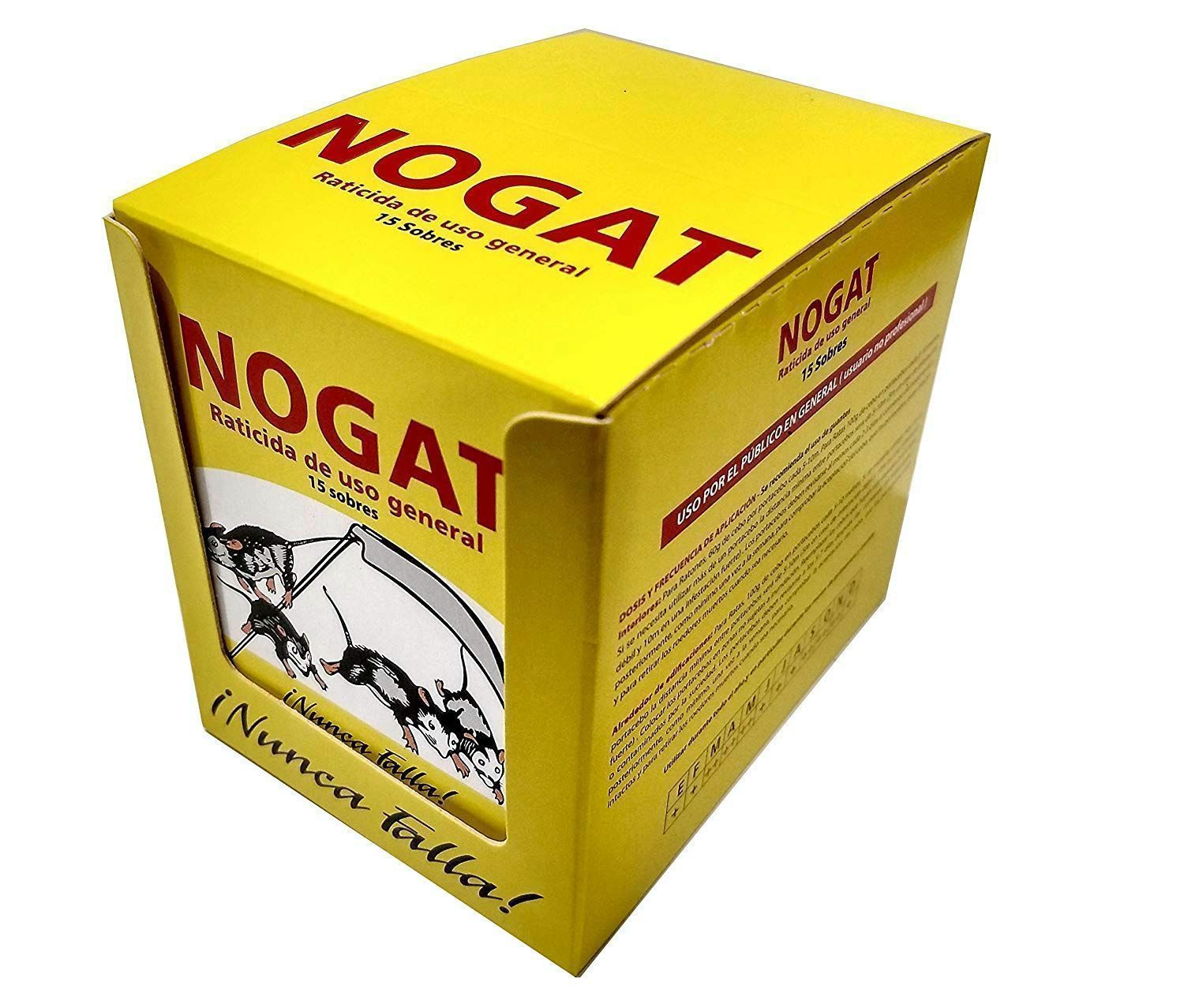RATICIDA NOGAT (SOBRES 10 GRS.) CAJA 15 UDS.