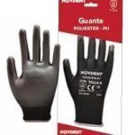 GUANTES HAYDENT POLIURETANO NEGRO T 7 (12U)